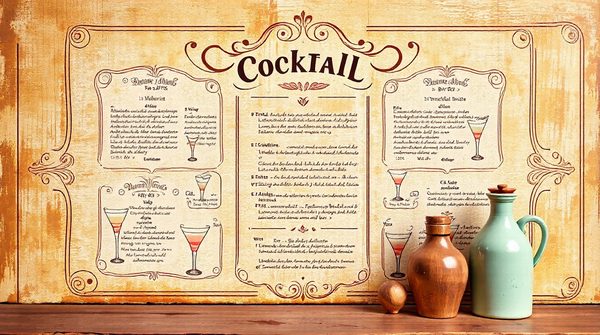 Affiches de cocktails rétro : offres élégantes à découvrir
